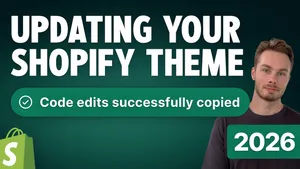 Shopify theme update — which custom code survives and which is lost